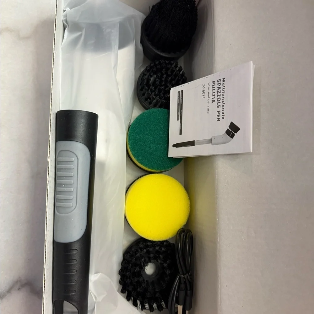 NWT Multi-function Cleaning Brush - Blue, White & Black